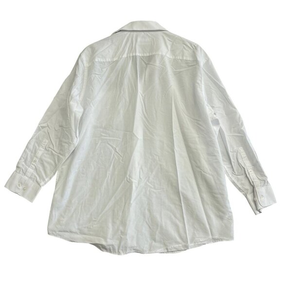 NWOT Calvin Klein Men's XL White Dress Shirt Regular Fit Button down - Picture 3 of 9